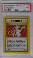 V1629: 2000: Blaine: 17/132: 1ST Edition: Gym Challenge: PSA: 9: MINT: 102261109